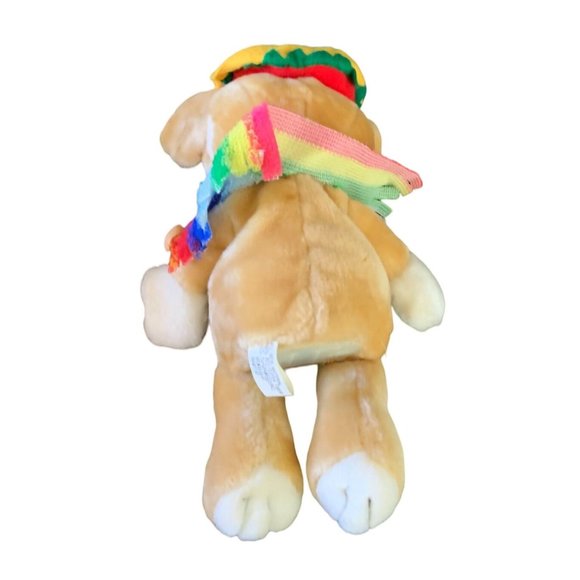 Goffa Plush Stuffed Animal Toy Chihuahua Dog Sombrero Sarape Shawl Pablo Vintage - Picture 5 of 6